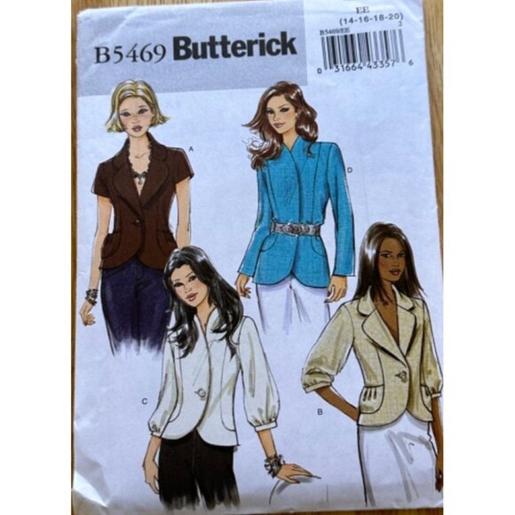 Butterick B5469 Womens Jacket Sewing Pattern Sizes 14-20 NEW - Picture 2 of 4